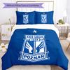 Biancheria da letto con motivo Lech Poznan, Set piumone Copripiumone Federa Regalo di Compleanno per la Casa (1*copripiumino+2*federe,senza imbottitura)