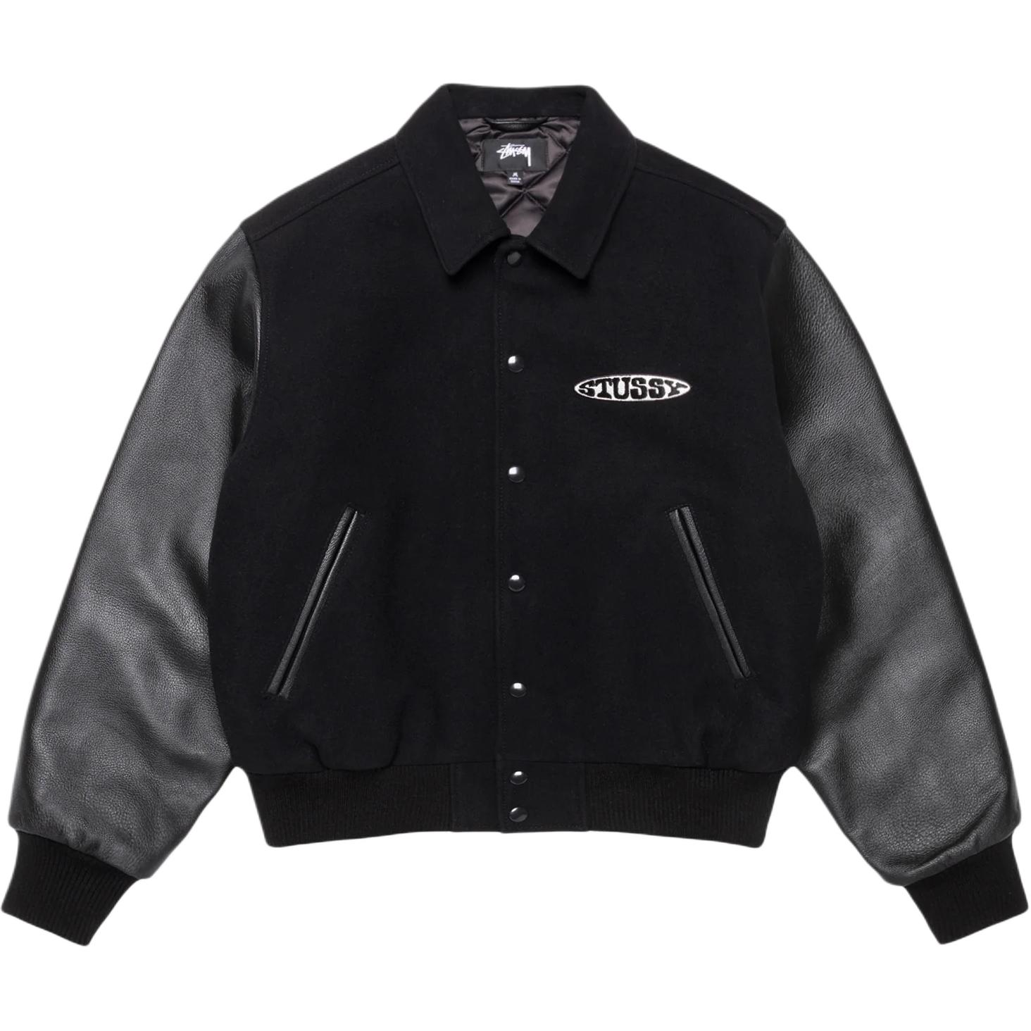 Stussy FW25 GLOBE VARSITY JACKET Unisex