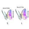 Multiple Color Crystal Butterfly Figurines Reflective Super Winkling Glass Butterfly Ornament Clear Crystal Home Decor