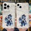 Phone Case: 2D Flat Suitable for iPhone 18 17 16 15 14 13 Pro, Transparent Four Corner Protective Case, Hip Hop Ghost, Christmas and Halloween Gift