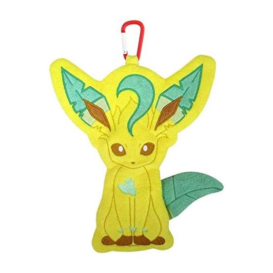 Sanei Boeki Pokemon Peta Fuwa Pouch Leafeon Plush Goods PZ39