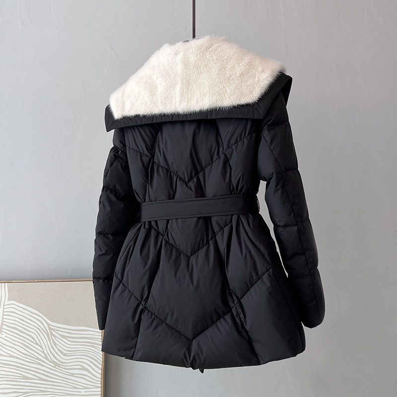 Down Jacket Women Winter Parkas Fashion Warm Mid-Length Coat Female Casual Loose Overcoat