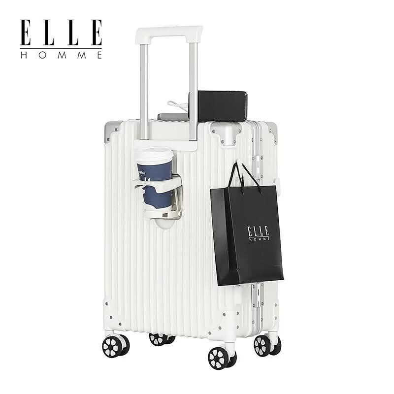 ELLE HOMME EH2309 Lightweight Aluminum Frame Luggage 20 inches