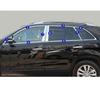 For Kia Sorento L 2009 2010 2011 2012 Car Body Stainless Steel Glass Window Garnish Pillar Middle Strip Trim Frame Lamp Hood