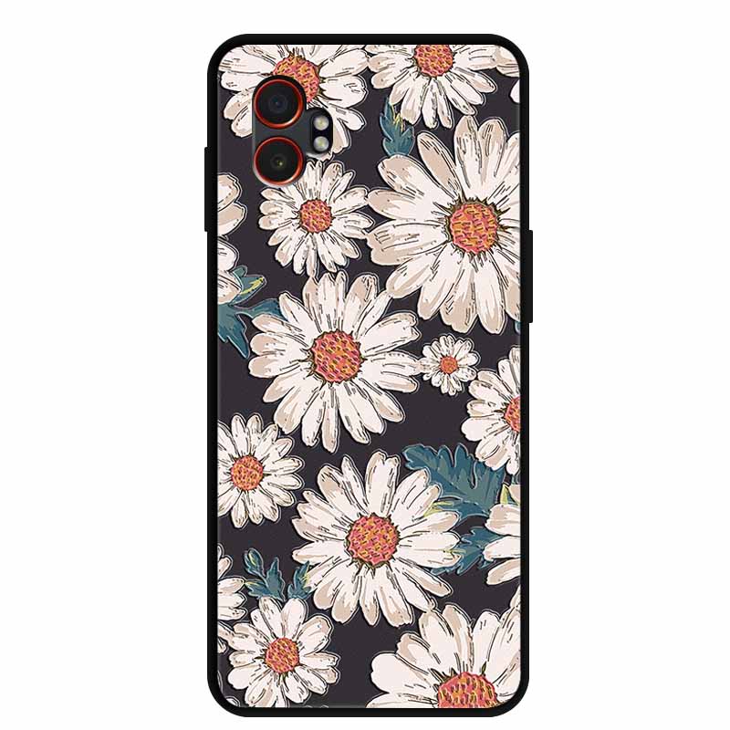 3D Emboss Case For Samsung Galaxy XCover7 Pro 5G Phone Case Flowers Silicone Soft Back Cover For Samsung Galaxy XCover7Pro Case