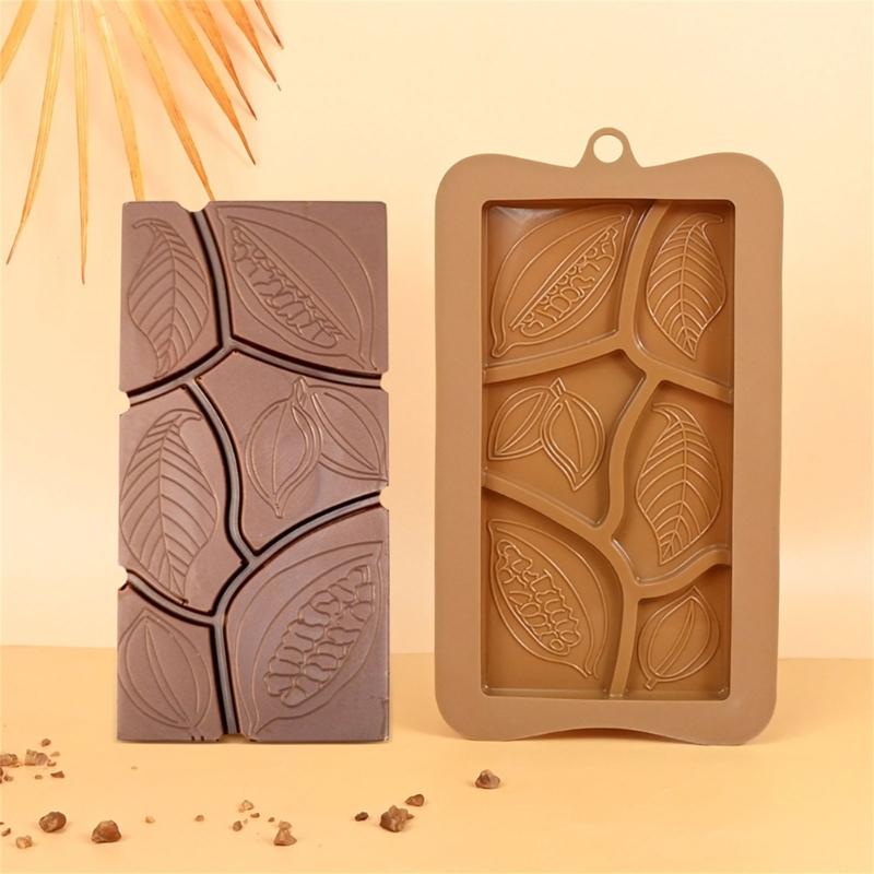 Silicone Baking Molds Cocoa Pods/Heart/Puzzle Chocolate Molds Food Safe Baking Equipment For Kitchen Accessories