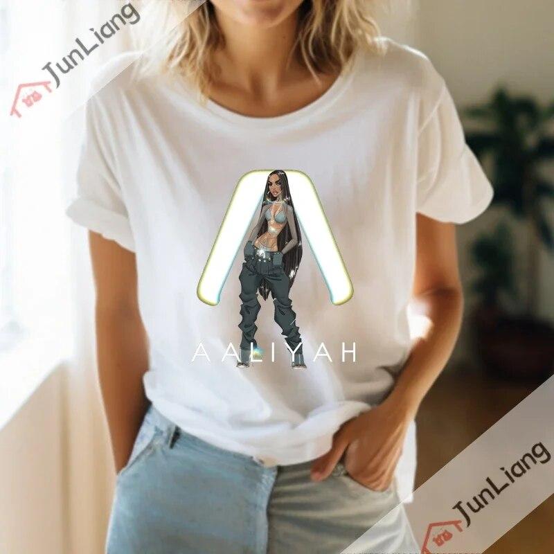 2023 New Princess-Aaliyah Tshirt Unisex Hip Hop Leisure Street Apparel  Unisex Women Fans Gift T-Shirt