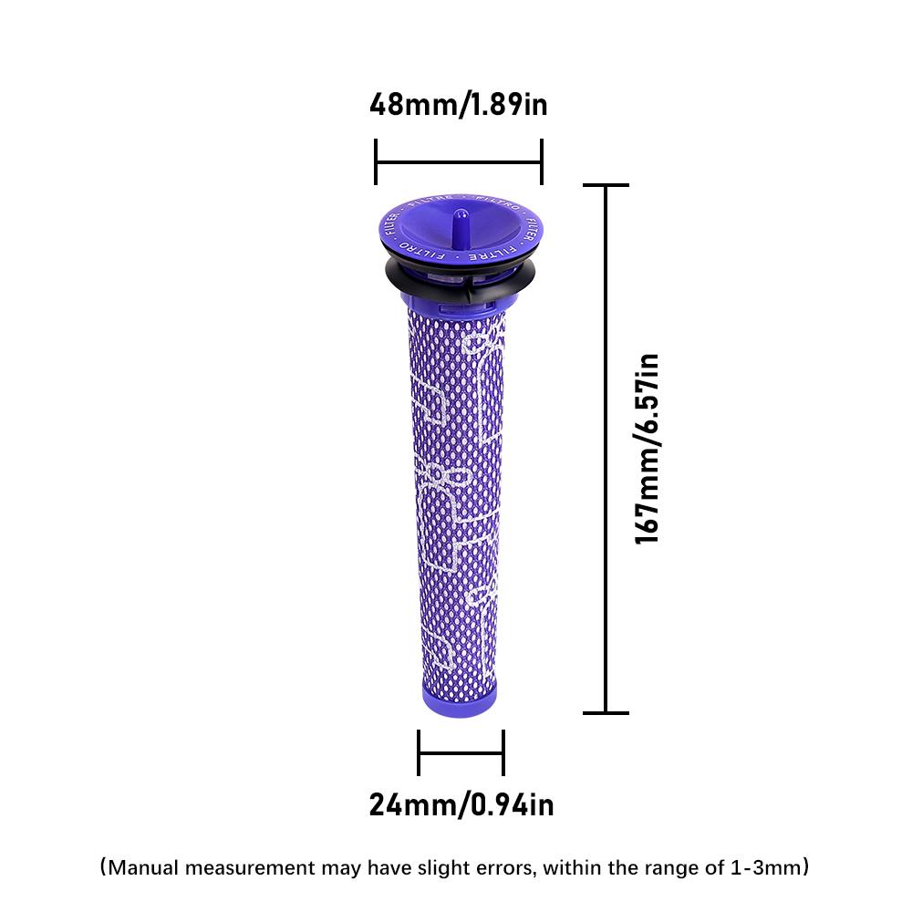 HEPA-Filter Ersatz für Dyson V6 DC58 DC59 DC61 DC62 DC74 Animal Absolute Akku-Staubsauger Vorfilter Teile