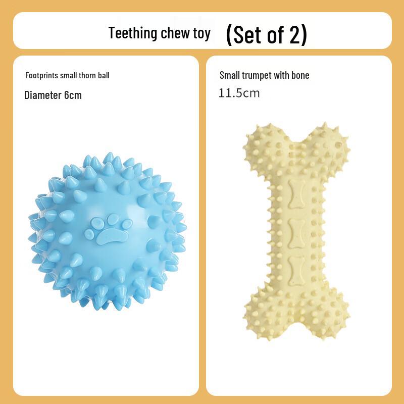 Deer-Themed Molar Dog Chew Toy Set