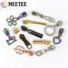 Meetee 5/10/20Pcs 5# Zipper Puller for Nylon Zippers Plastic Coil Zips Slider Heads Repair Kits DIY Garment Sewing Accessories