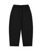WACKY WILLY One-Pleat Wide Balloon Sweatpants Black