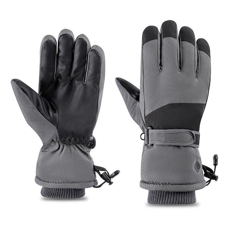 Waterproof Winter Ski Gloves: Warm, Thick, Wear-Resistant, Split-Finger Design for Cycling and Outdoor Use