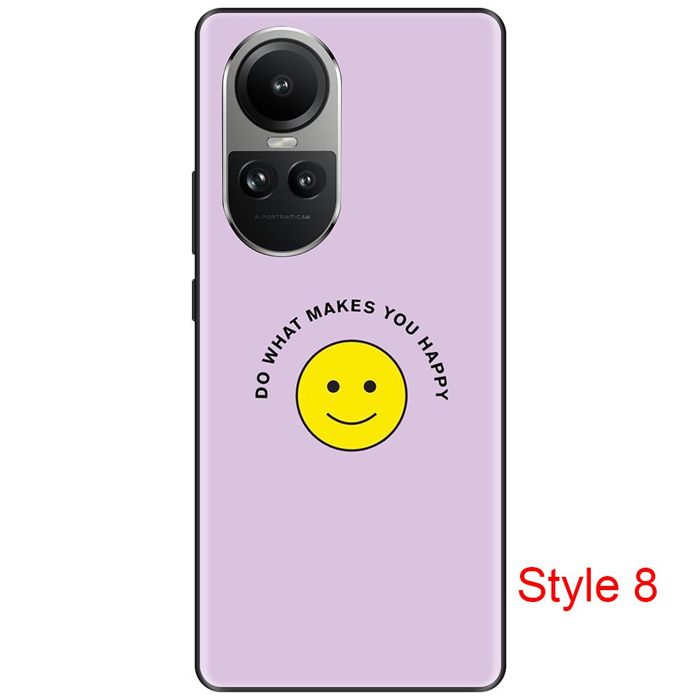Black Case for Oppo Reno 10 10Pro 6.67inch Case On OppoReno10Pro Dust-proof Fundas Coque Etui Bumper Soft Tpu