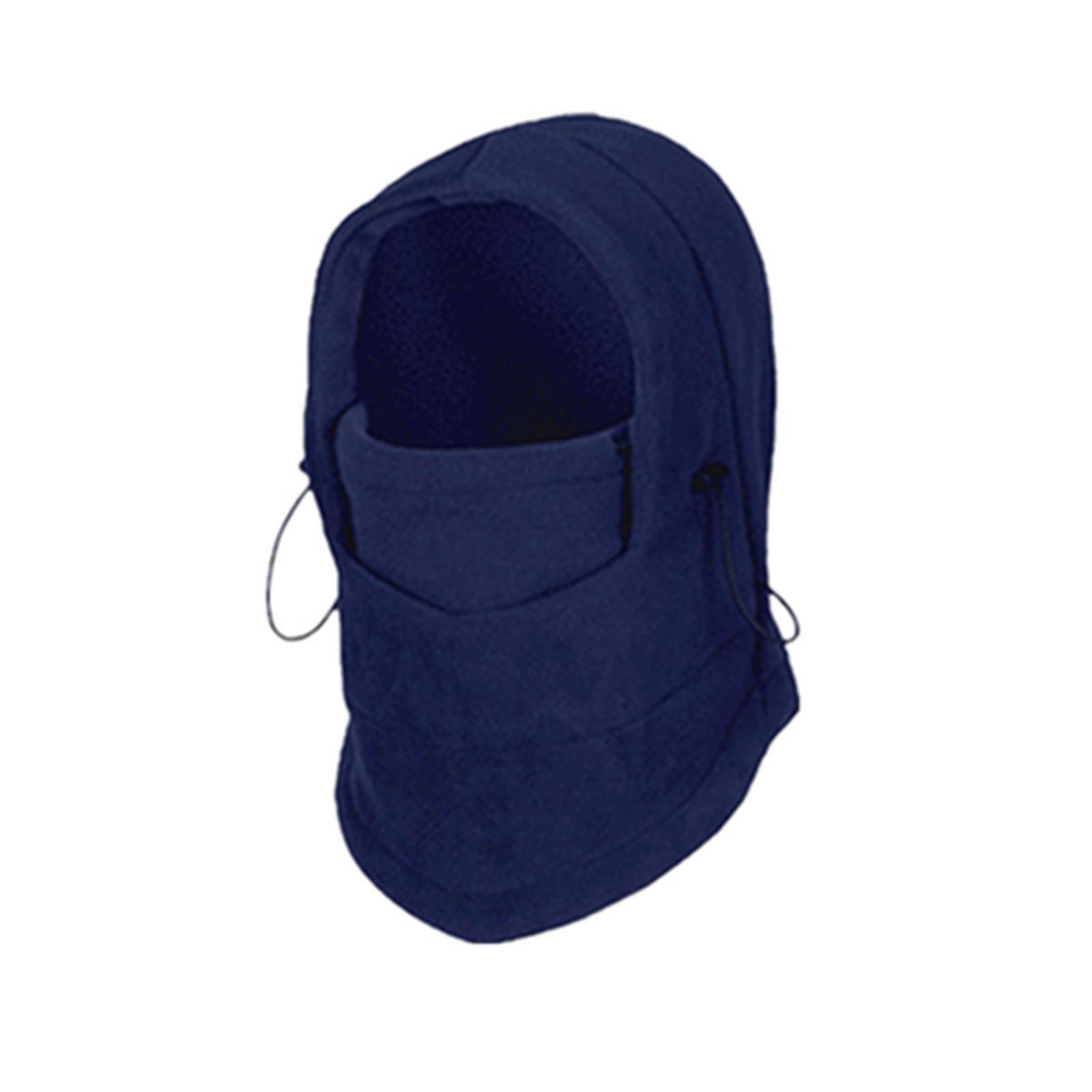 

Winter Face Outdoor Riding Windproof Flying T Iger Hat Fleece Hat Товста Тепла One Size Темно-синій