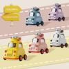 Kids Car Water Bottle with Straw Strap 600ml BPA-Free Leak-proof Straw Cup
