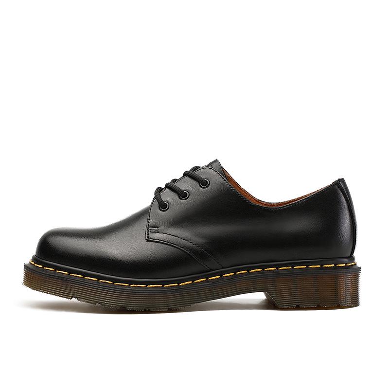 Women's Dr. Martin Japanese College Style Leather 1461 Shoes - Yang Mi Low-Top, Unisex 3-Hole Design