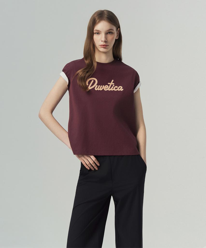 DUVETICA Montellino (Dark Red) (Women'S Short Sleeve T-Shirt)