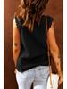Women's Summer 2025 Pleated Lace Tank Top - New Style Fashion