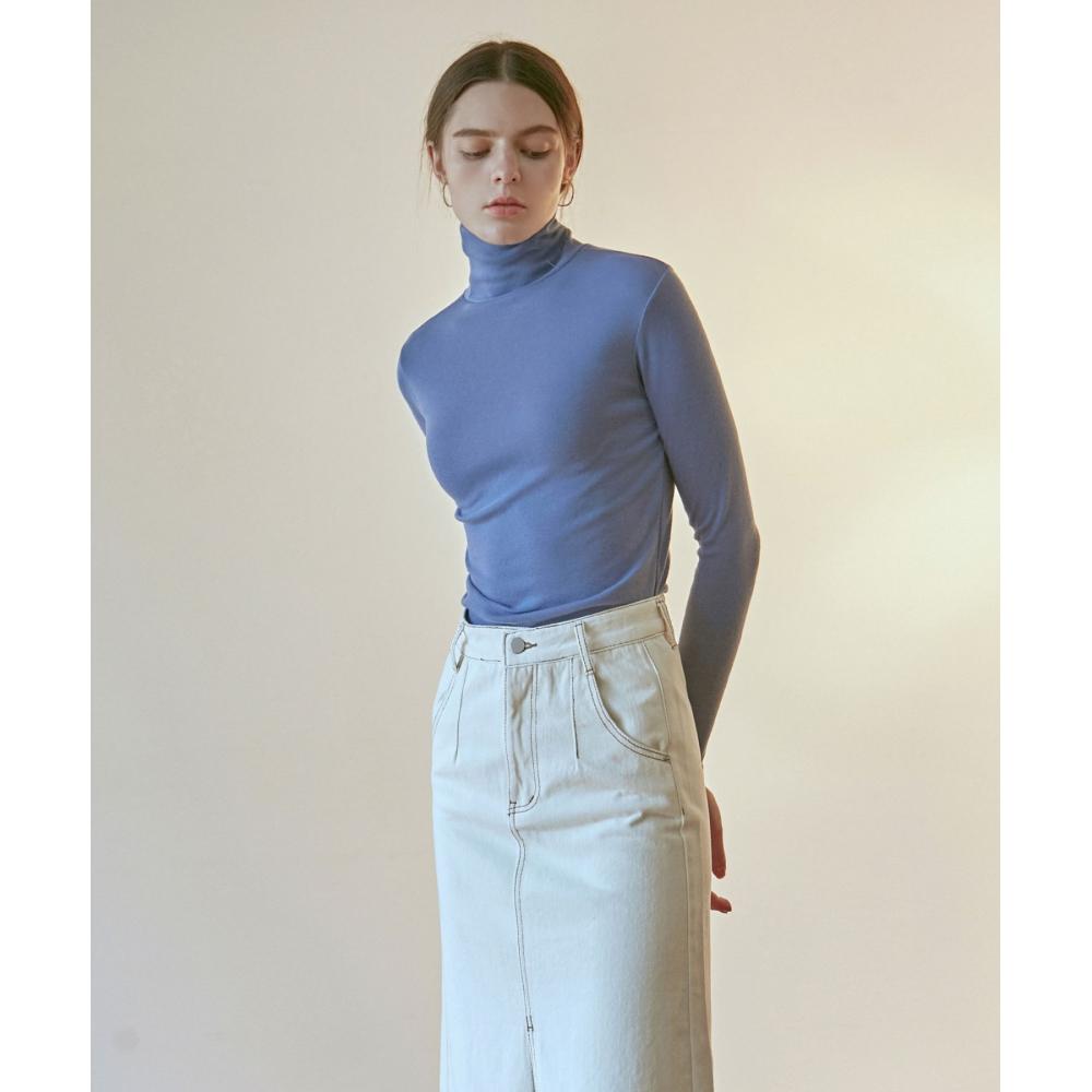 

NICKNICOLE French Slim Turtle TeeSky Blue