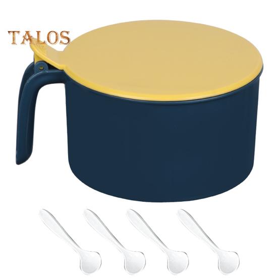 

Коробка для приправ с крышкой, скандинавский стиль, 4 отделения, простая в использовании, удобная ручка, без запаха, коробка для приправ, товары для дома.