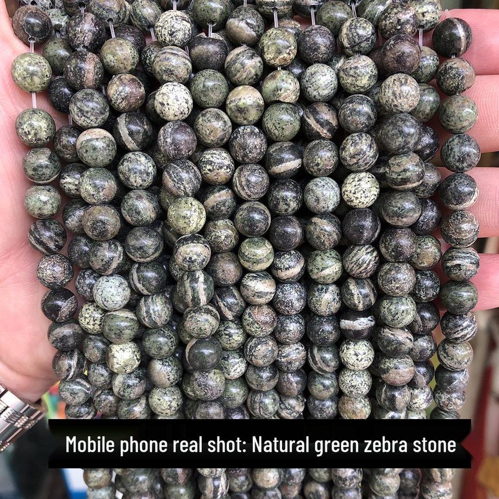 Zebra Stone Loose Beads for DIY Jewelry - Mixed Stone Beads, Semi-Finished Products In Stock