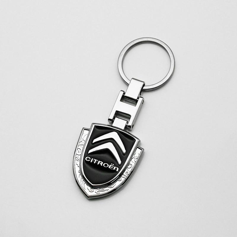 Metall Läder Citroen C1 C2 C3 C4 Saxo C4L C5 C6 VTS C-ELYSEE Picasso Cactus För Bil Nyckelring Nyckelringar Nyckelhållare Tillbehör