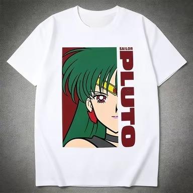 

Sailor Moon Sailor Pluto Anime Printed Tshirt Unisexs and Womens Tshirt Unisexs Top Sports Tshirt Unisexs Tshirt Harajuku Y2K Tee S