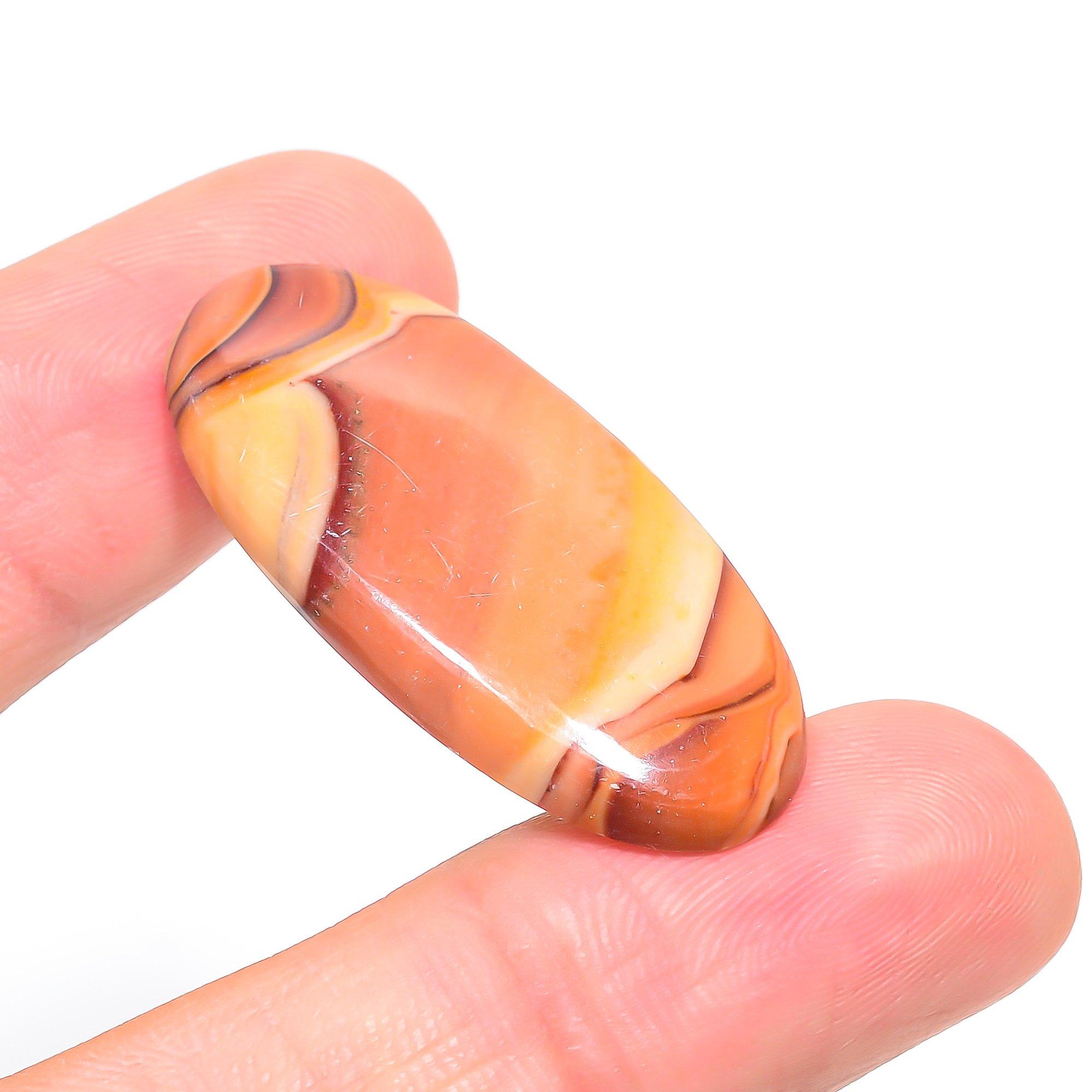 

Mookaite 1.9x4mm Natural Cabochon Fine Loose 32.1Cts. v5v21 красный