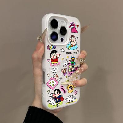 Jelly 2-in-1 Phone Case Soft Cover Color Shell Anti Fingerprint Trendy Men's Full Edge Trendy Women's Phone Case All Inclusive