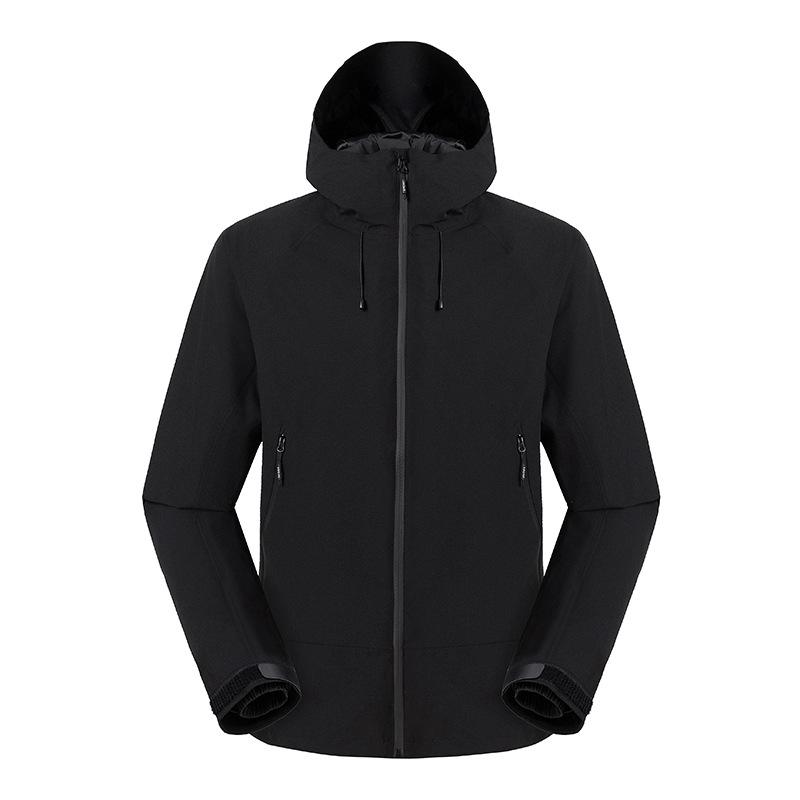 

Водонепроницаемая ветрозащитная унисекс куртка для альпинизма 3-в-1 с флисовой подкладкой из графена Double XL чёрный