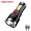 Portable Flashlight Rechargeable Powerful LED Torch IPX4 Waterproof 4 Modes 500LM Outdoor Lighting for Hiking Climbing Emergency