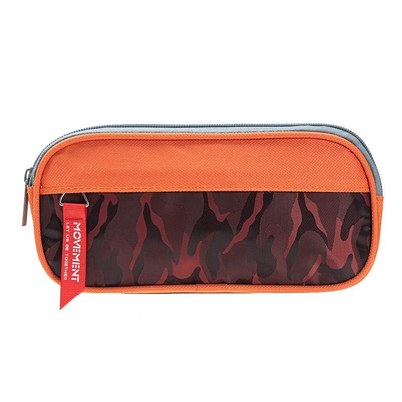 Large Capacity Dual-Layer Pencil Case Students Minimalist Fresh Design Oxford Fabric Multi-Compartment School