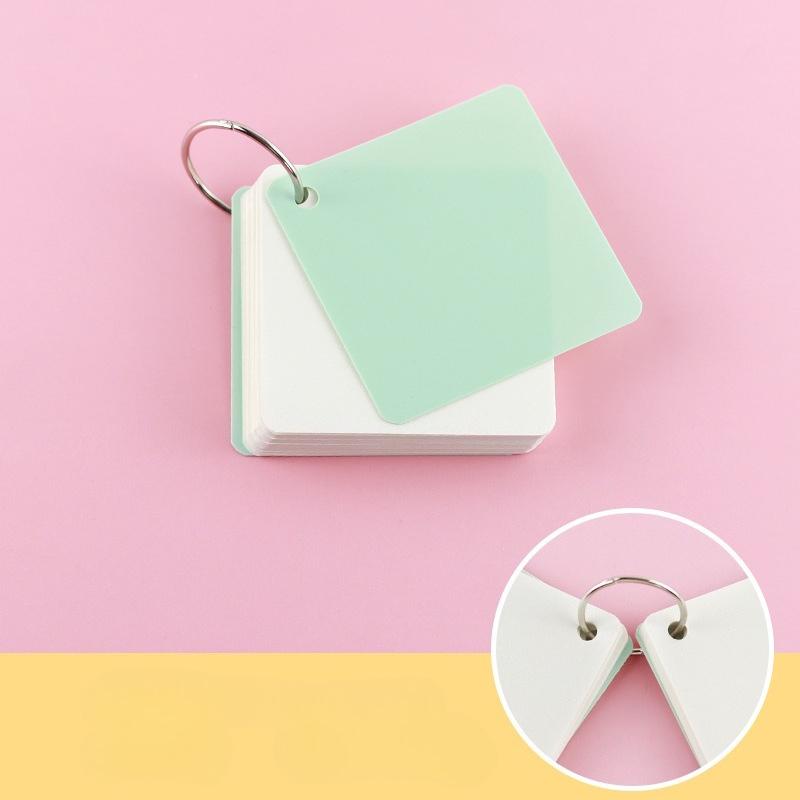 Portable Notebook Loose Leaf Notepad Ring Sticky Note for Staff Students Kawaii Stationery Diary Cards Style Brochure Pamphlet