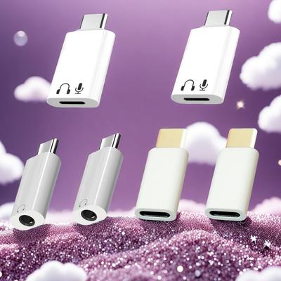 3-Pack Adapter Set: USB C To Lightning Audio Adapter & USB C To 3.5mm Headphone Jack & USB C To Female Lightning Charging Adapter for IPhone 15/16/17.