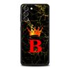 Marmurowy Etui na Telefon z Literą dla Samsung Galaxy S26 S25 S24 S23 S22 S20 S21 FE Ultra S25 Edge Plus 5G Miękki Pokrowiec TPU Fundas Capa Torba