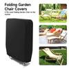 Folding Garden Chair Covers Waterproof Outdoor Folding Recliner Chair Cover Patio Sunbed Sun Lounger Cover For Garden