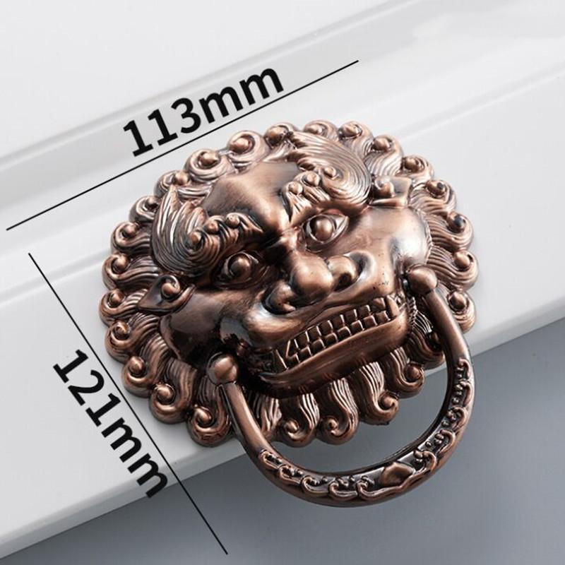 Inel de ușă din plastic retro chinezesc Inel de tragere pentru cap de animal Accesorii de ambalare Mâner de tragere Mâner de tragere pentru sertar Mâner de tragere pentru cap de leu Mână auxiliară