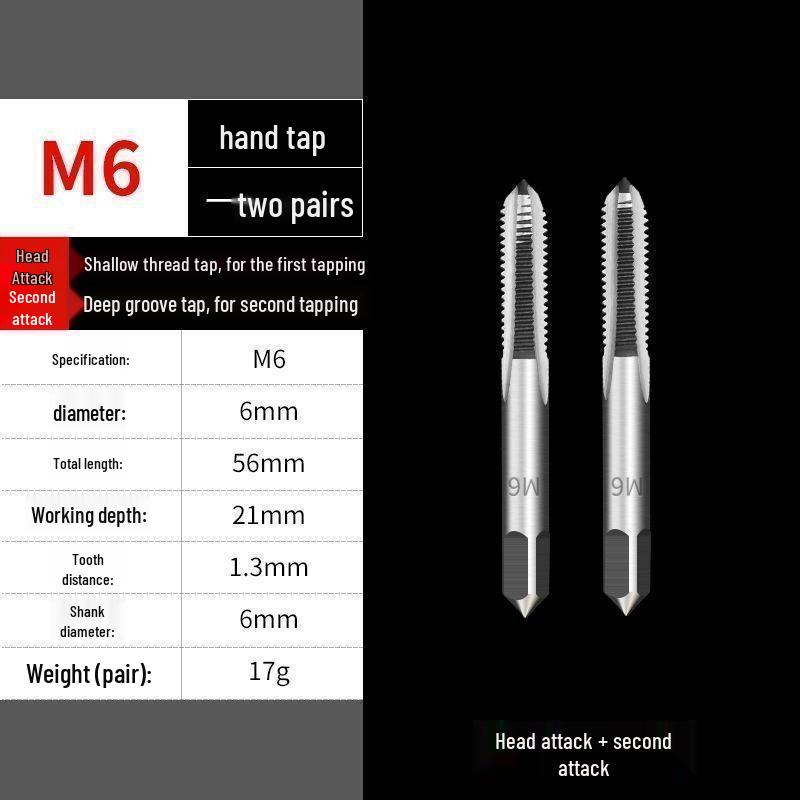 LD Multifunktionales Gewindeschneid- und Schneideisen-Set mit manuellem Windeisen