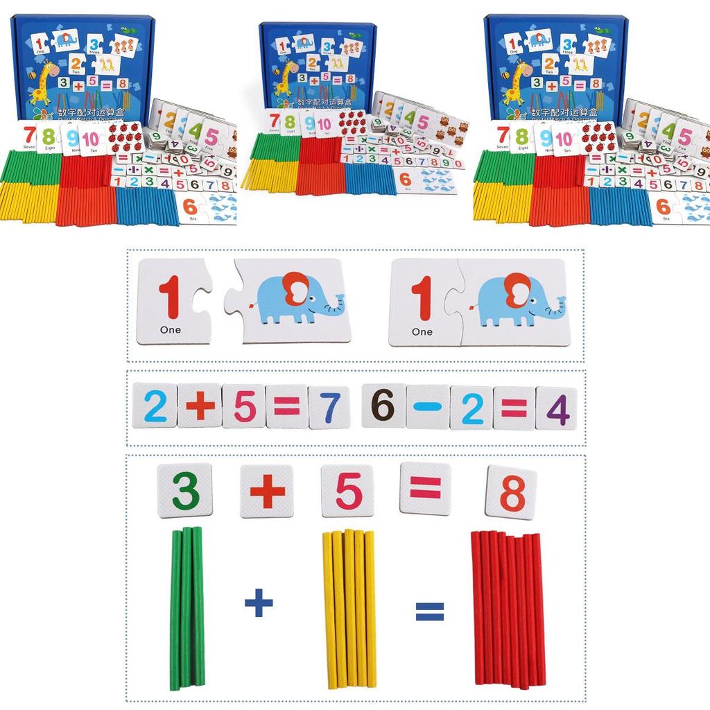 Wooden And Counting Number Matching Toy For Children Early Learning Educational