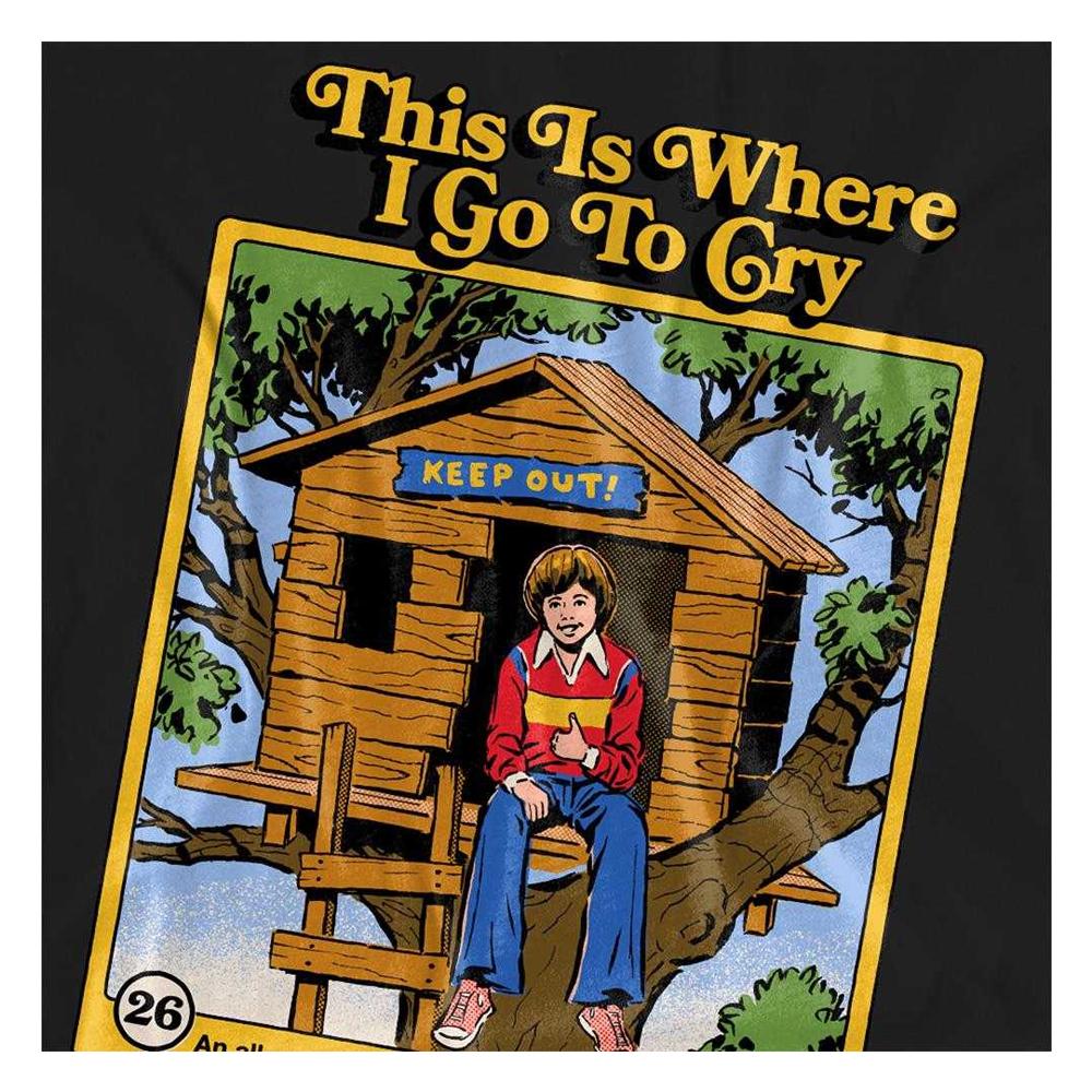 Steven Rhodes Womens/Ladies This Is Where I Go To Cry T-Shirt