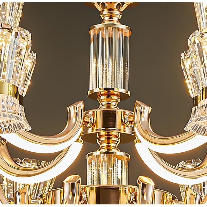 Lampadario di Cristallo Luce Soggiorno Moderno Semplice Atmosfera Camera da Letto Sala da Pranzo Luce Lampadario Soggiorno