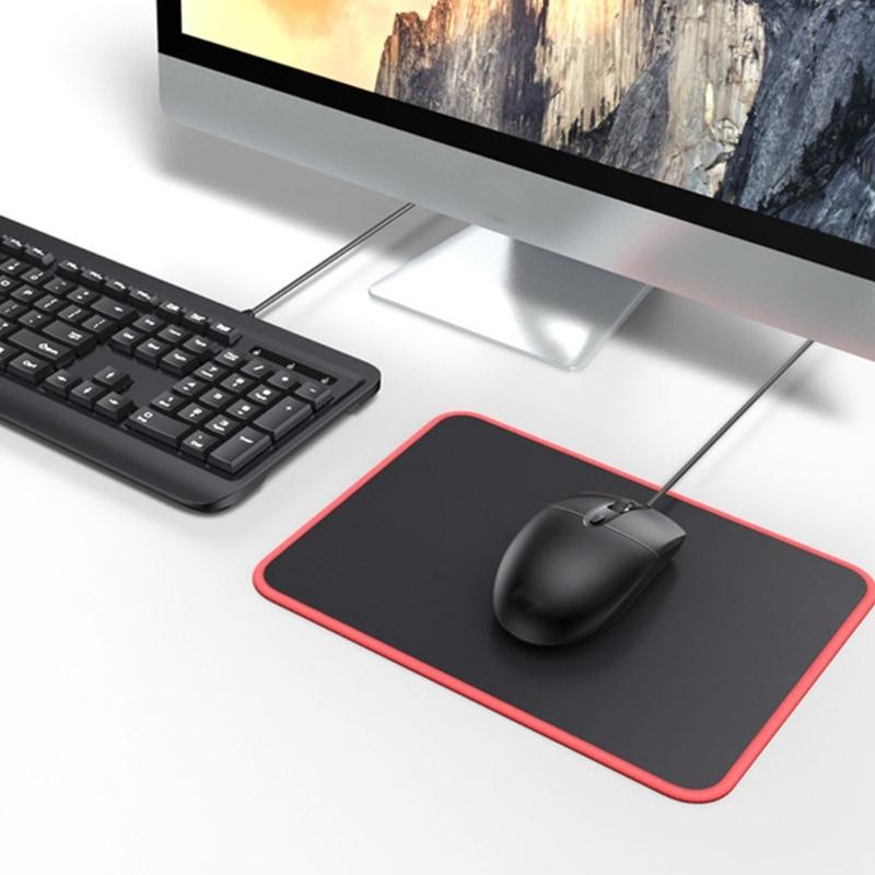 Durability Mousepad Easy To Clean Rubber Base Mouse Pad With Comfortable Smooth Surfaces For All Users Long Last