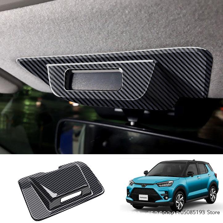 For Toyota Raize Interior Modification Safety Belt Check Panel Decorative Bright Frame Sticker