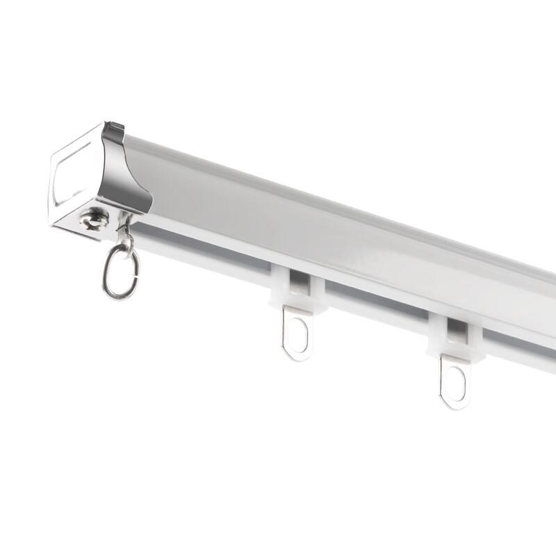 OIMG Straight Curtain Track Rod, Single Top Mount, 0.6m (3-Pack)