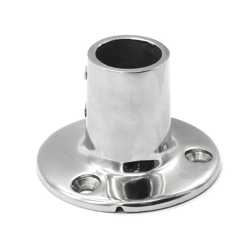 Båt Håndrekksbeslag - 90 Grader 7/8" Rund Base - Marine Rustfritt Stål Båtdeler Tilbehør