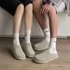 3751 Leather Lazy Baotou Half Slippers Men and Women Couples Flat Bottom Soft Leather Round Head Casual Thick Bottom