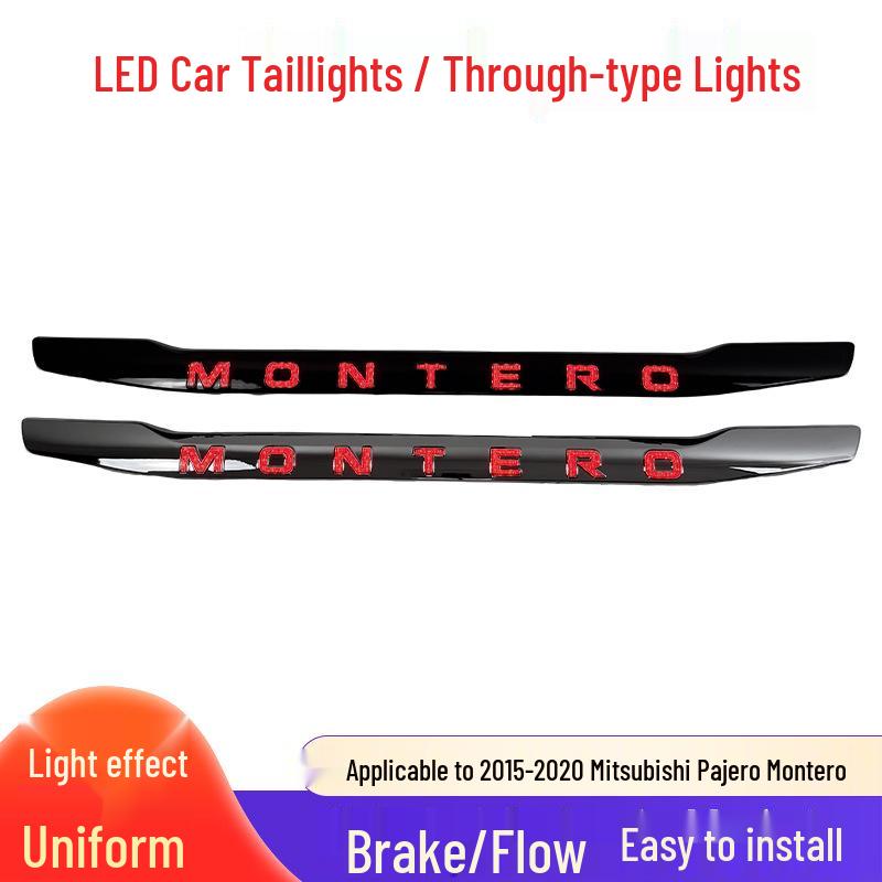 Rear Continuous Light & Trim Strip Retrofit for 2015-2020 Mitsubishi Pajero Montero.