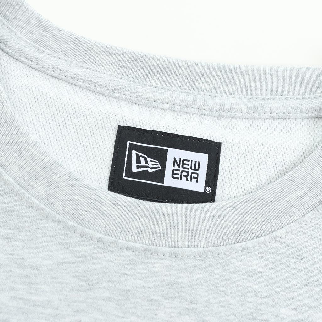 New Era Knit Short Sleeve Tee Acaclub Losdod Gray MLB Los Angeles Dodgers Back Logo Crew Neck T-Shirt Unisex Tops 14726606