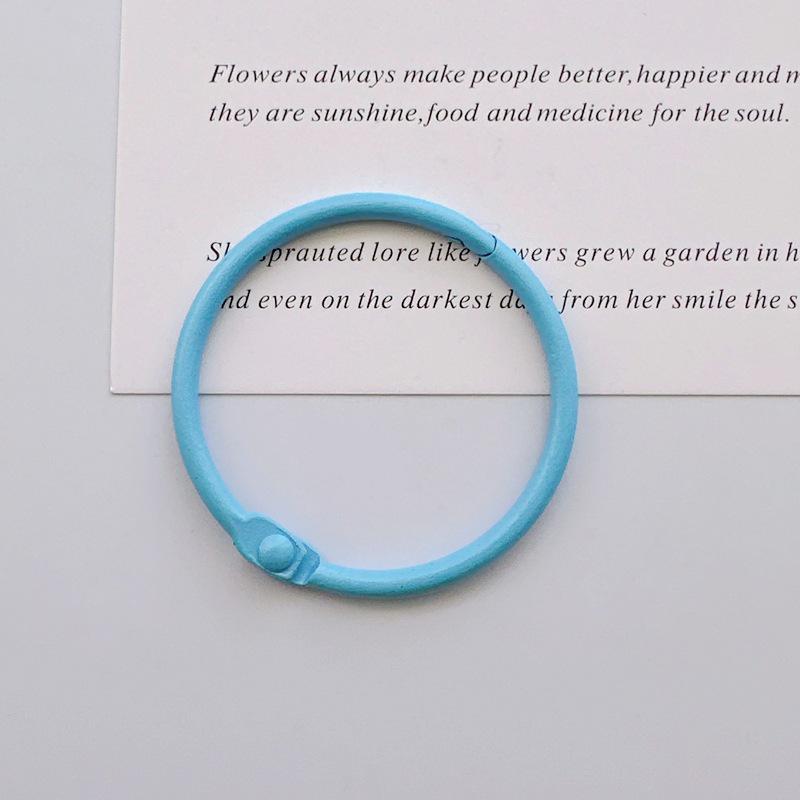 45mm Colored Macaron Keychain Ring: DIY Jewelry & Book Page Accessory