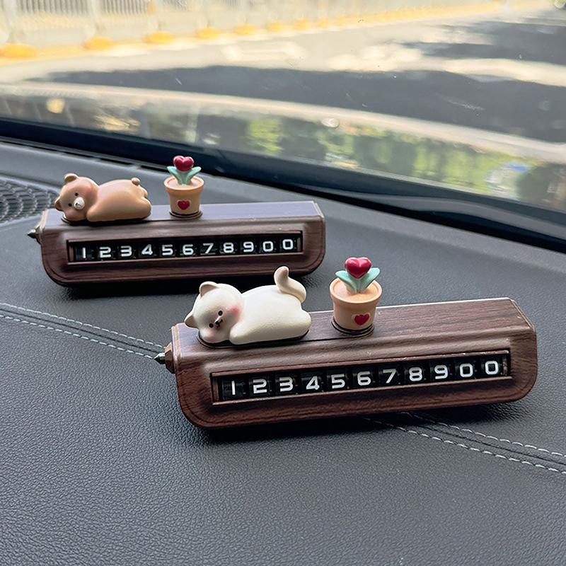 Temporary Parking Permit Car Phone Number Plate Lady Style Free Shipping Automobile Parts And Accessories